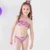 halter two piece bikini set children girl swimwear Color color 1