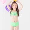 fashion Emoticon print little girl swimwear bikini two piece set