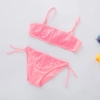 fashion Sequins little girl kid swimwear bikini two piece set