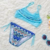 2025 new  Bohemia printing little girl teen swimwear bikini Color color 3