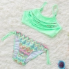 2022 new  Bohemia printing little girl teen swimwear bikini Color color 4