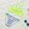 2022 new  Bohemia printing little girl teen swimwear bikini Color color 5