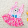 2020 new  Frozen character print little girl teen swimwear