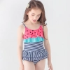 2018 new  black dot printing little girl teen swimwear Color color 1