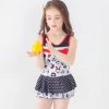 cute carton printing little girl teen  swimwear swimsuit