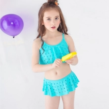 cheap holed little girl bikini teen swimwear bikini