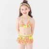 lemon printing little girl teen swimwear Color color 1