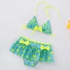 lemon printing little girl teen swimwear