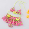 lemon printing little girl teen swimwear Color color 3