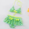 lemon printing little girl teen swimwear