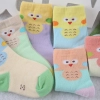 carton chick printing cotton children kid socks wholesale