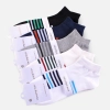 thin stripes summer boat socks for men