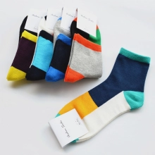 summer casual fashion stripes cotton thin men socks