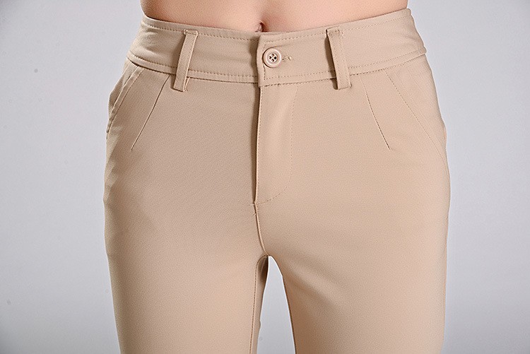 formal office lady women full length pencil pant straight leg pant