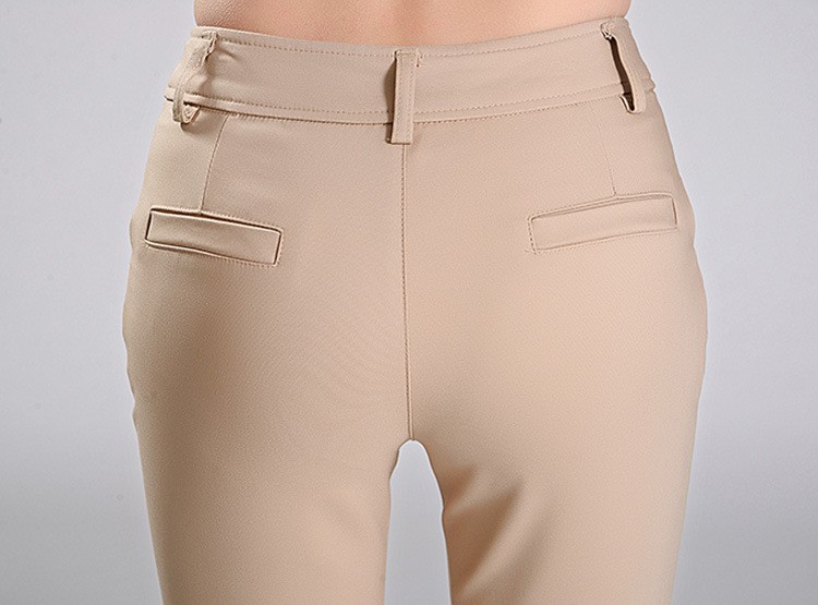 formal office lady women full length pencil pant straight leg pant