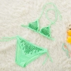 halter flower comfortable girl bikini swimwear