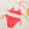 halter flower comfortable girl bikini swimwear