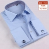 hot sale slim stripes print men shirt office uniform Color color 9