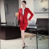 fashion office business women pant suits  work uniform