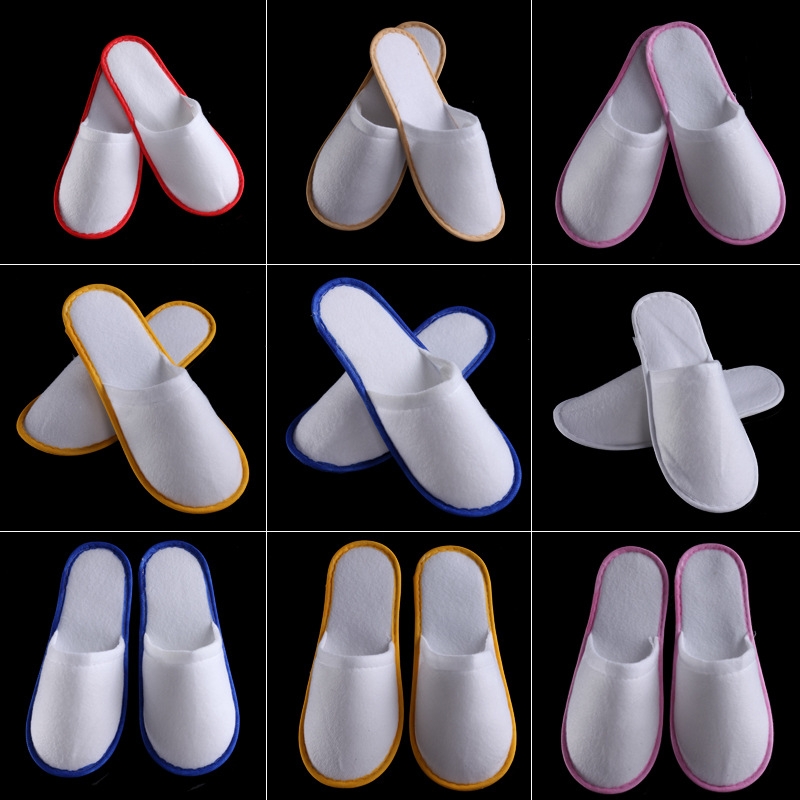 colorful hem hotel disposable slipper wholesale high quality cheap price