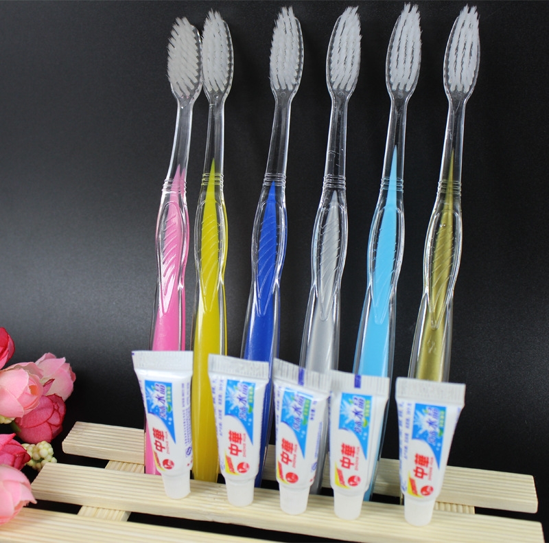 high quality colorful  handler hotel disposable toothbrush