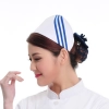 fashion three bar medical store clerk hat nurse doctor  hat uniform
