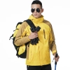 large size men/men windbreaker Interchange Jacket outdoor jacket Color men yellow