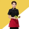 restaurants coffee bar waiter waitress uniform shirt + apron Color waitress black