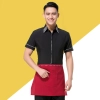 restaurants coffee bar waiter waitress uniform shirt + apron