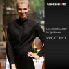 black patchwork closure bar waiter shirts cafe uniforms