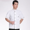 great wall hem printing chef uniform white coat Color color 1