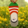 casual candy stripes anti creep man sock slipper