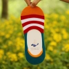 casual candy stripes anti creep man sock slipper Color color 2