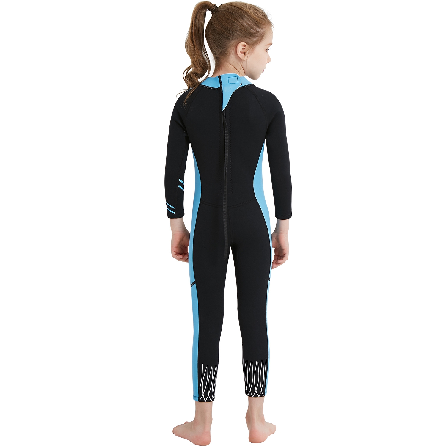 long sleeve one-piece girl  children wetsuit swimming suit swimwear