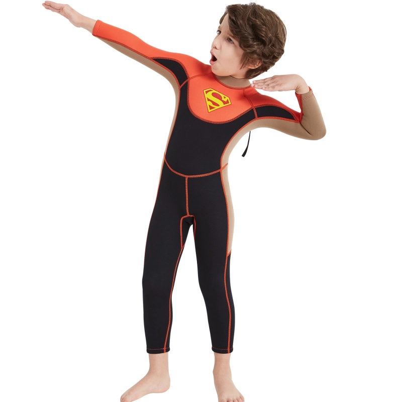 long sleeve anti UV x-manta children wetsuit swimming suit for boy teen