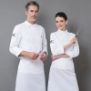 long sleeve fashion restaurant  chef jacket baker uniform