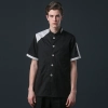 young patchwork fashion restaurant  chef jacket baker uniform