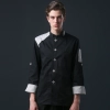 young patchwork fashion restaurant  chef jacket baker uniform Color color 4