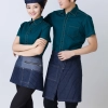 fashion zipper short / knee length waiter apron staff apron