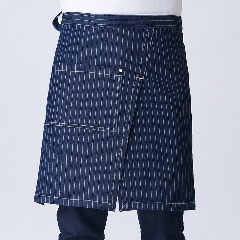 fashion zipper short / knee length waiter apron staff apron