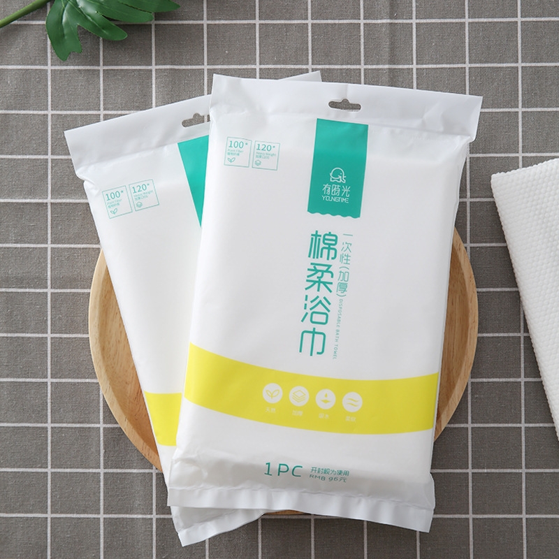 high quality large size comfortable cotton travelling hotel disposable towel
