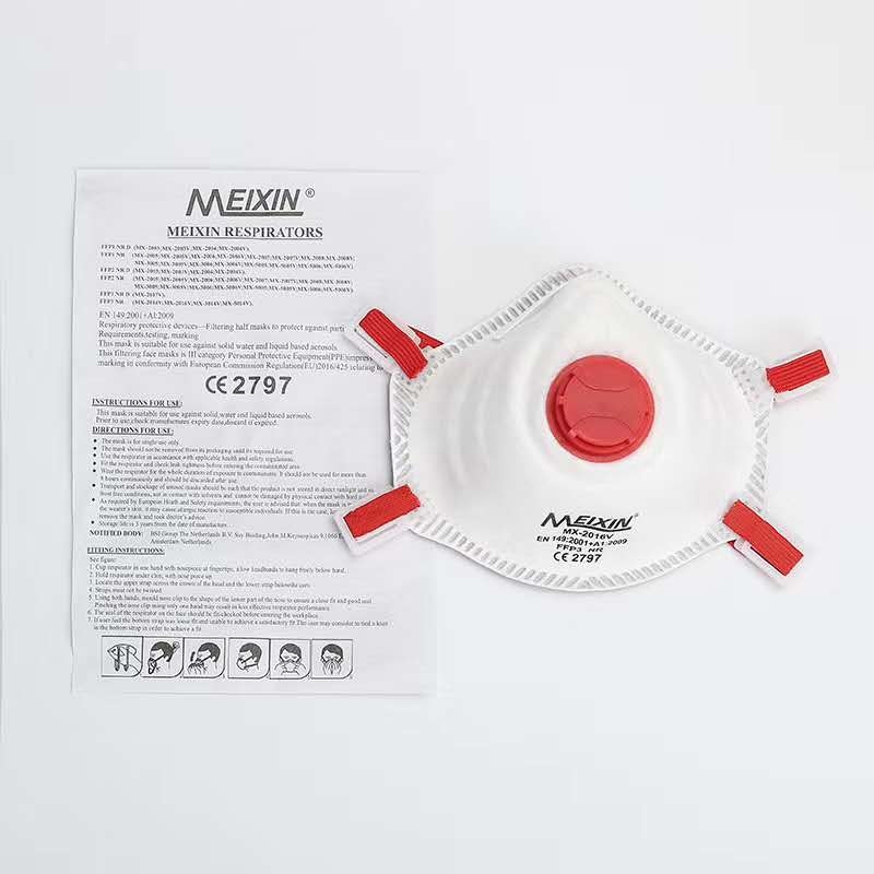 Europe CE FFP3 mask  CE round disposable  mask face mask with valve  wholesale