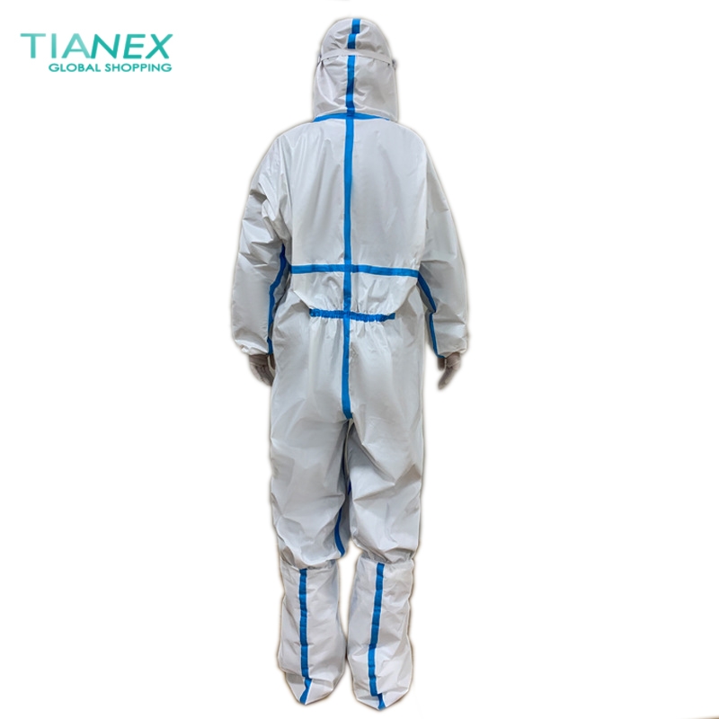 anti covid-19 medical disposable protective suit  Isolation gown CE FDA certificated protective clothing single-use