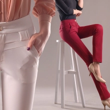 skinny design thin fabric women pant trousers