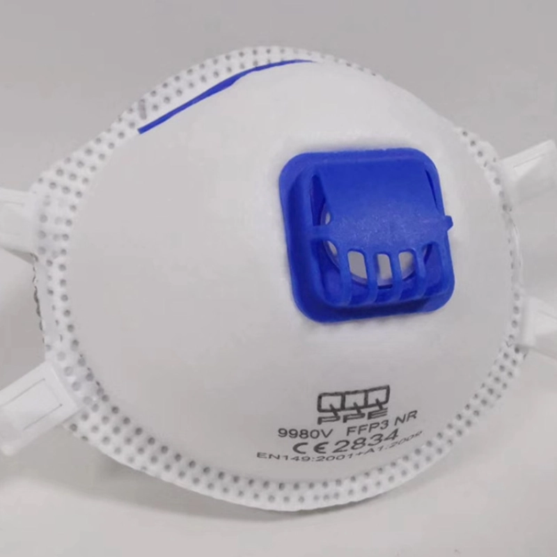 non-medical use FFP3 disposable protective face mask respirator with valve CE certificated by CCQS