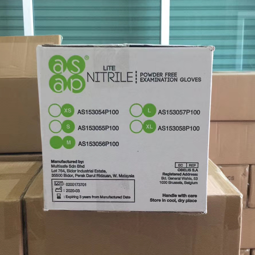 nonsterile Nitrile glove disposable medical gloves asap gloves made in