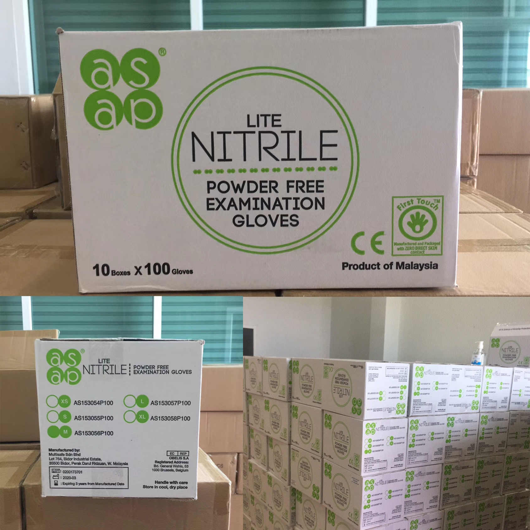 nonsterile Nitrile glove disposable medical gloves asap gloves made in