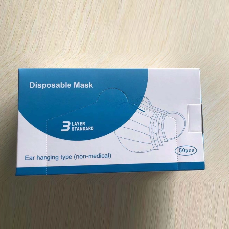 high quality 3-ply melt-blown non-medical disposable mask earloop face mask special price