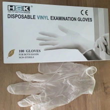 high quality vinyl PVC disposable  gloves medical exam glove EN455 CE FDA certificated