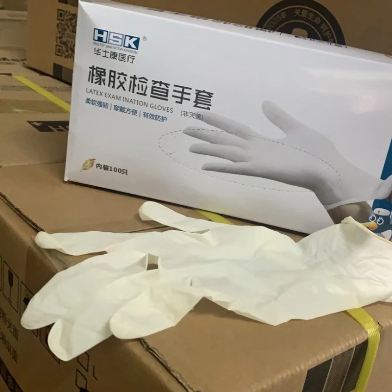 high quality medical latex disposable gloves Examination gloves CE certificated